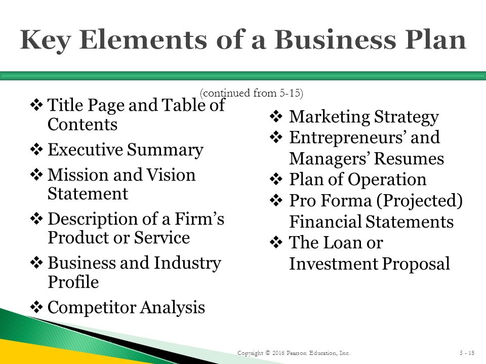 Partner Business Plans: Key Elements